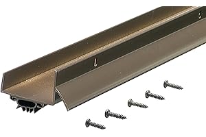 M-D Building Products 40-Inch Bronze U-Shaped Door Sweep with Drip Cap