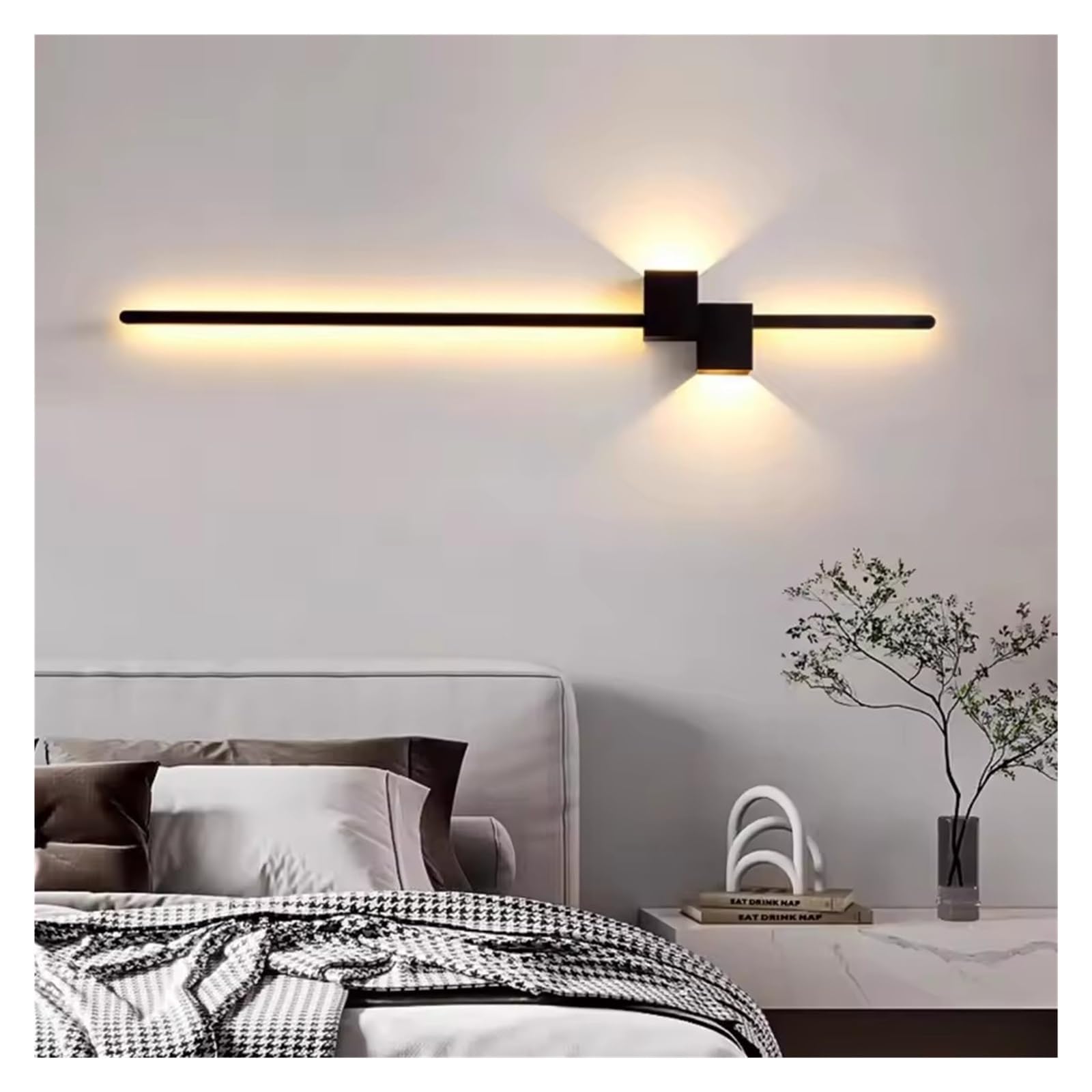 IvyLoutish Nordic LED Wall Lamp Home Decor Fixtures Minimalist Wall Sconce for Bedroom Bedside Aisle,Modern