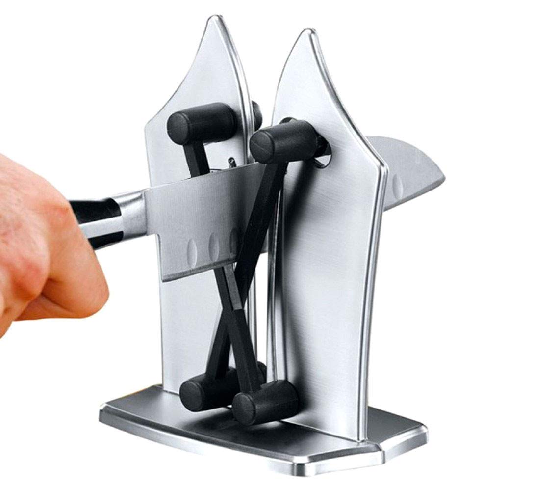 Mediawave Store Bavarian Affila coltelli e Lame 182641 Universale Automatico 3 in 1 a Molla