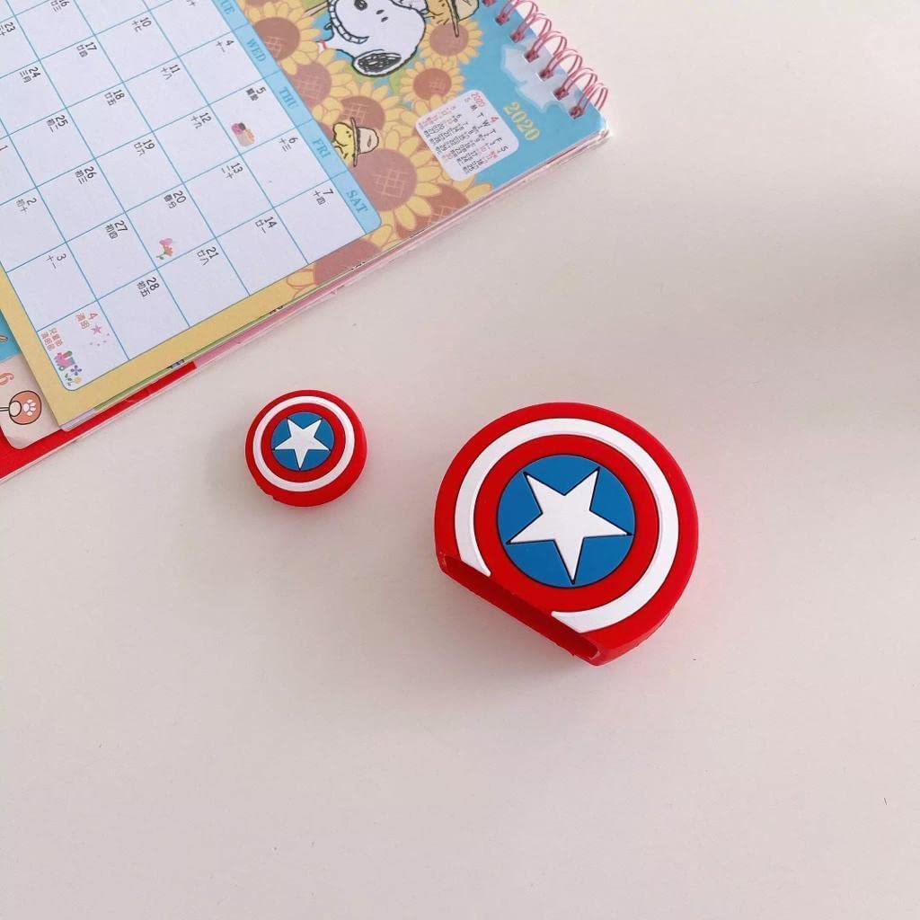 Cerlink Charger Cable Protectors for iPhone Chargers 18W 20W Type C, 3D Cute Protective Case Cover Cartoon Style Fully Charger & Adaptor Protection Set-1 (Marvel) 2