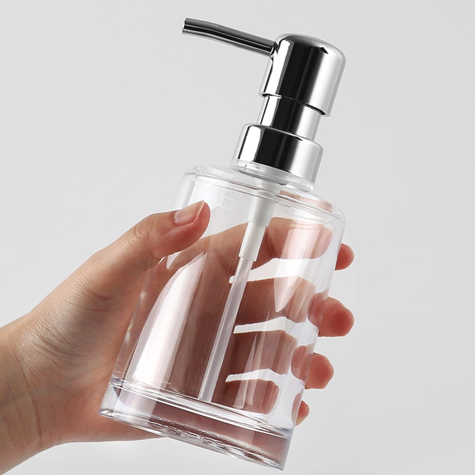 Dispenser di Sapone Liquido da Bagno da 237 ml (8,1 oz) con Pompa Manuale, Adatto per lavelli da Cucina e Dispenser da appoggio (Colore: Oro)