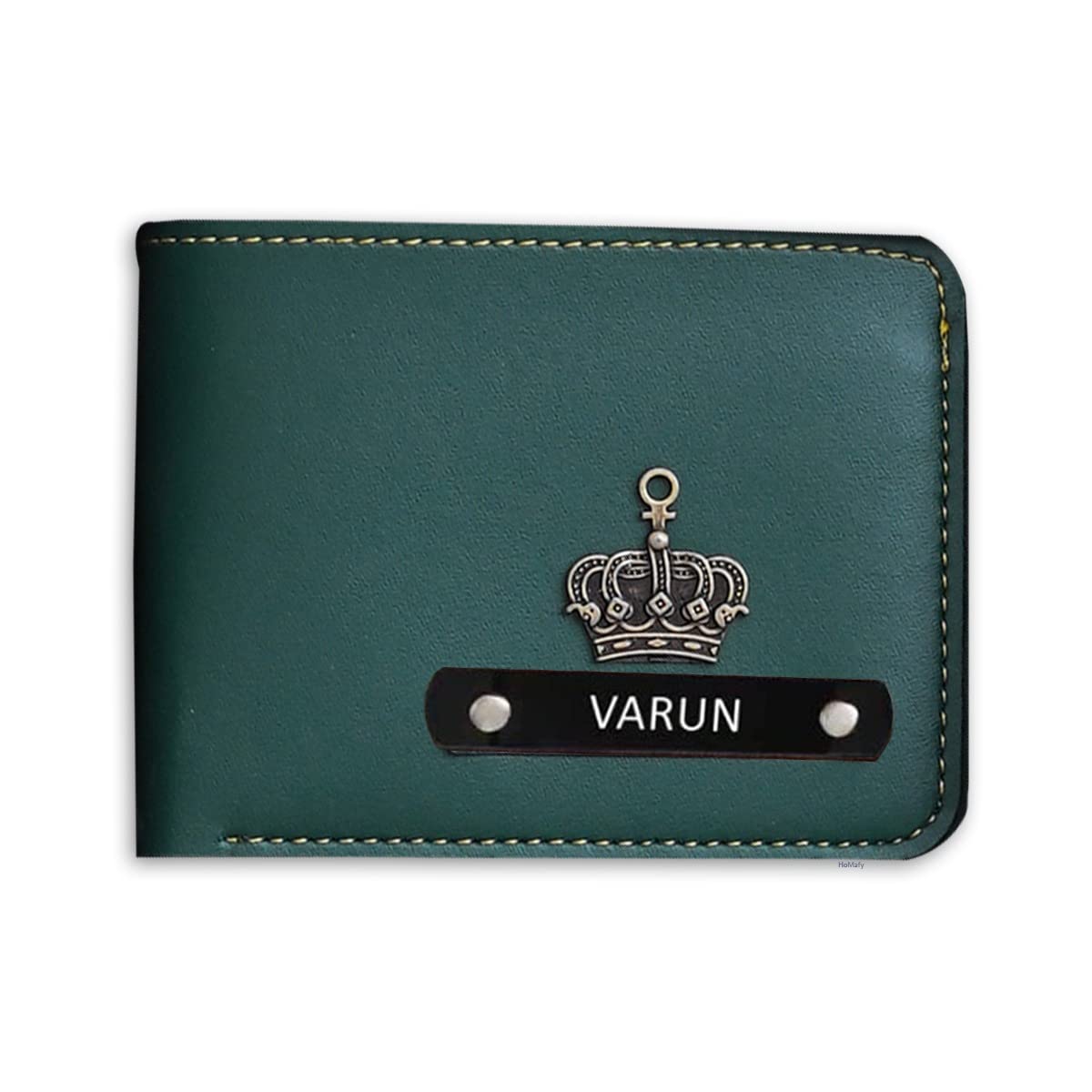 Brown Leather Men Wallet | Custom Men Wallet | Wallet for Brother, Father, Husband | Wallet with Name & Charms | Birthday Gift for Him | Valentines Gift for Boyfriend (Olive Green Wallet)-image-37