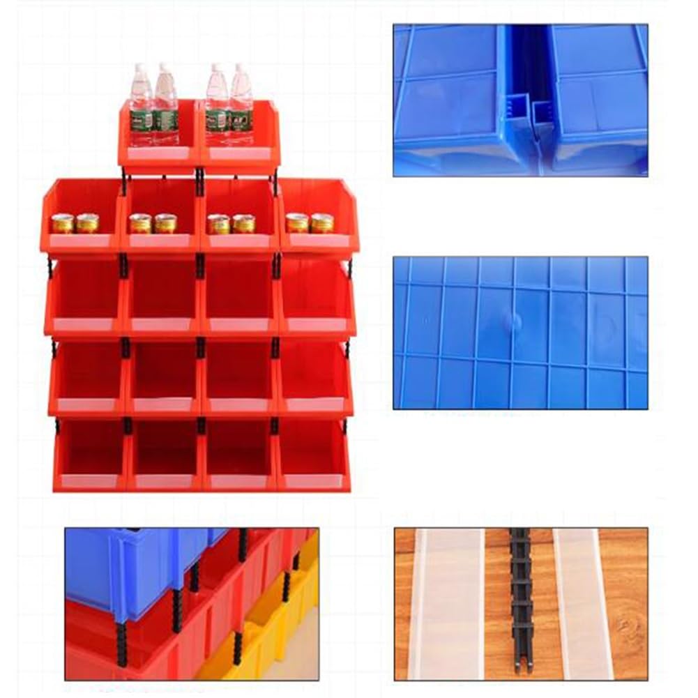 GRRICEPL Cochera Compartimientos De Almacenaje, Estante De Piezas, De Pie Compartimientos De Almacenaje, para Fácil Garaje Organización De Herramientas, Piezas, Hardware (Color : Azul, Tamaño : 3PCS)