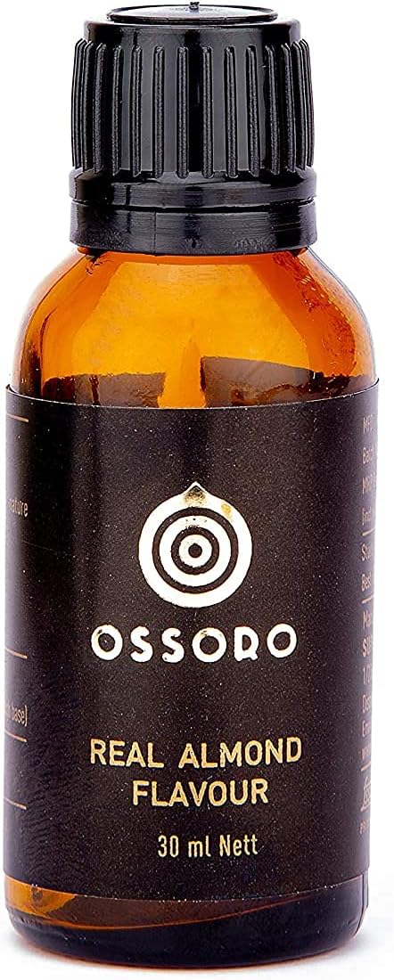 Real Almond Essence – 30ml Glass Bottle, Vegetarian, No Preservatives, No Artificial Colors, Ideal for Baking & Desserts