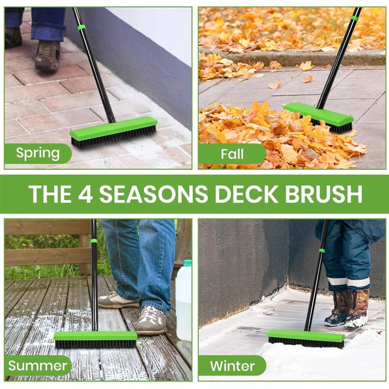 3-in-1 Versatile Weed Brush Combo Set,Triple-Action Garden Tool Set for Weed & Moss Control - 3 Gap Brushes with Removable Handle for Patio, Pavement & Lawn Care (3 Sets)