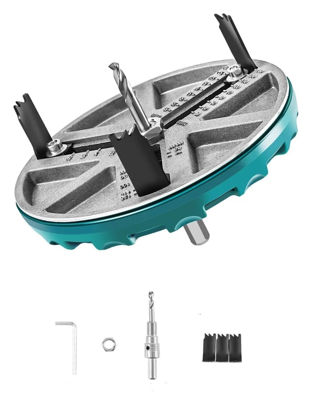FERFXN Adjustable Punch Saw Tool for Drilling, 2023 New Adjustable Punching Saw Diameter 45-130mm Woodworking Cutting Tools