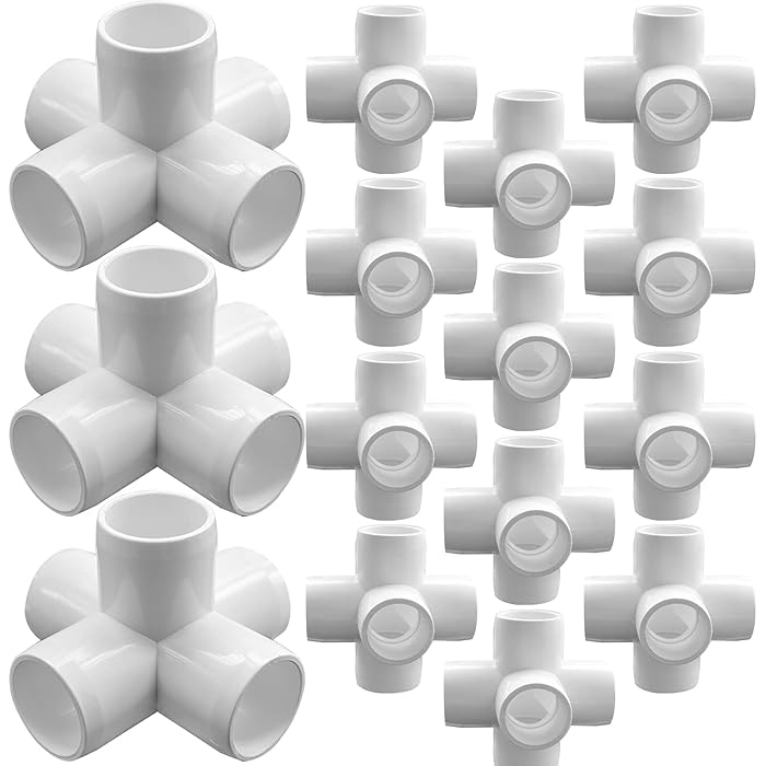 Buy EPHECH 5Way 1/2Inch PVC Elbow Fittings, 16PCS PVC Fitting SCH40