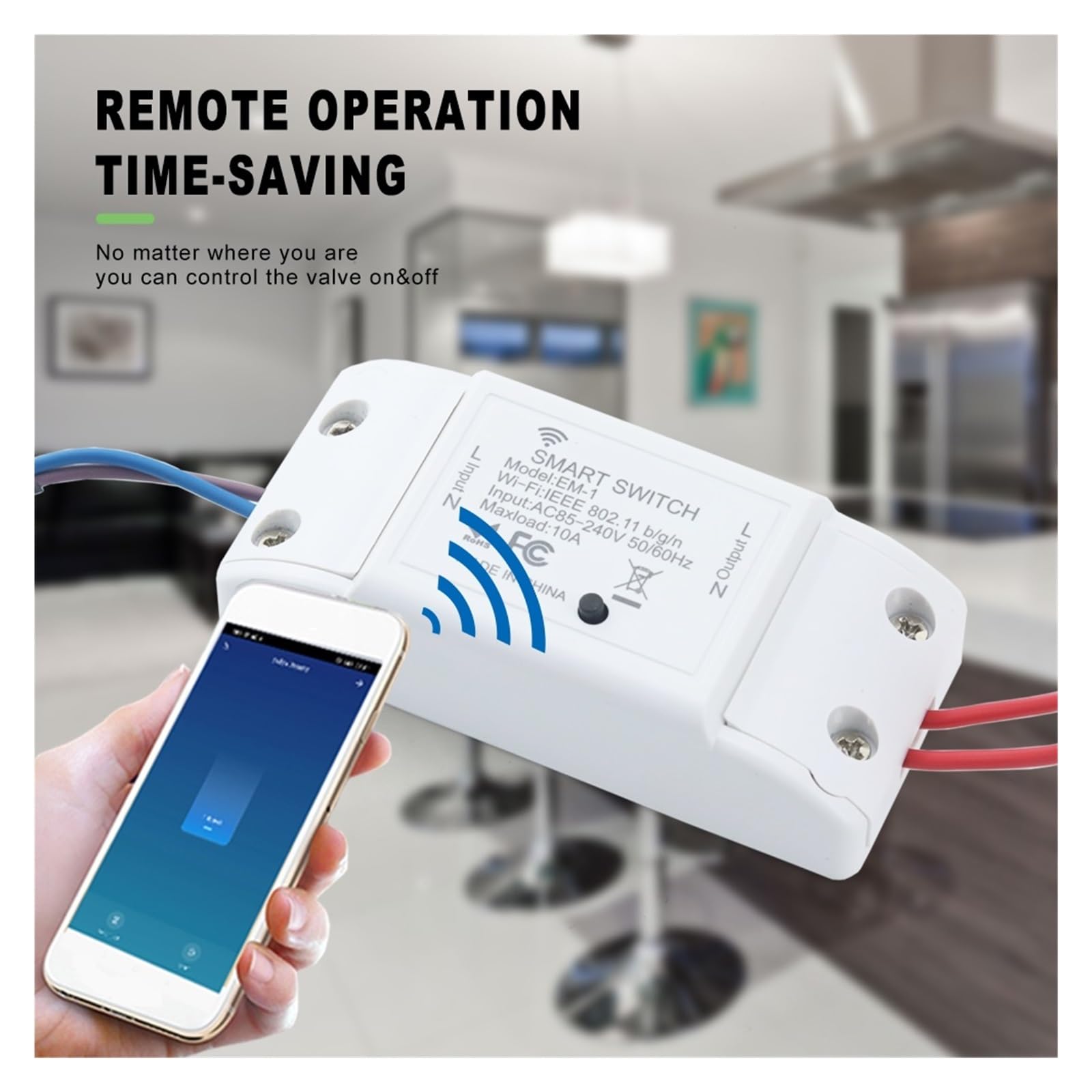 DN15 DN20 DN25 Tuya WiFi Inteligente Válvula De Agua Jardín Bluetooth Temporizador Ahorro Energía Soporte Asistente Vida ConservacióN Del Agua(3/4")