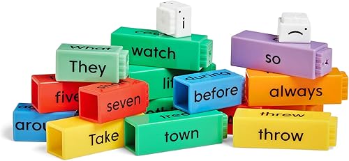 Miniatura 7 de hand2mind Construcción de oraciones de varillas de lectura, construcción de oraciones para niños, partes del habla que enlazan cubos, aprender a