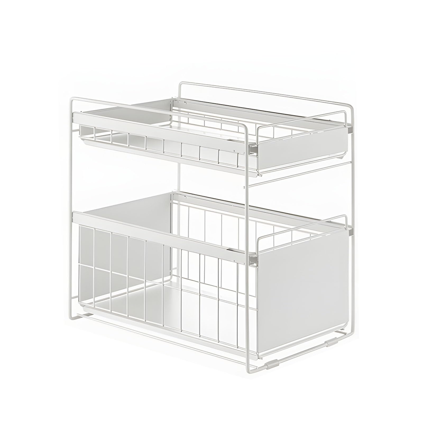 Panier amovible en fer de grande capacité pour l'organisation des meubles