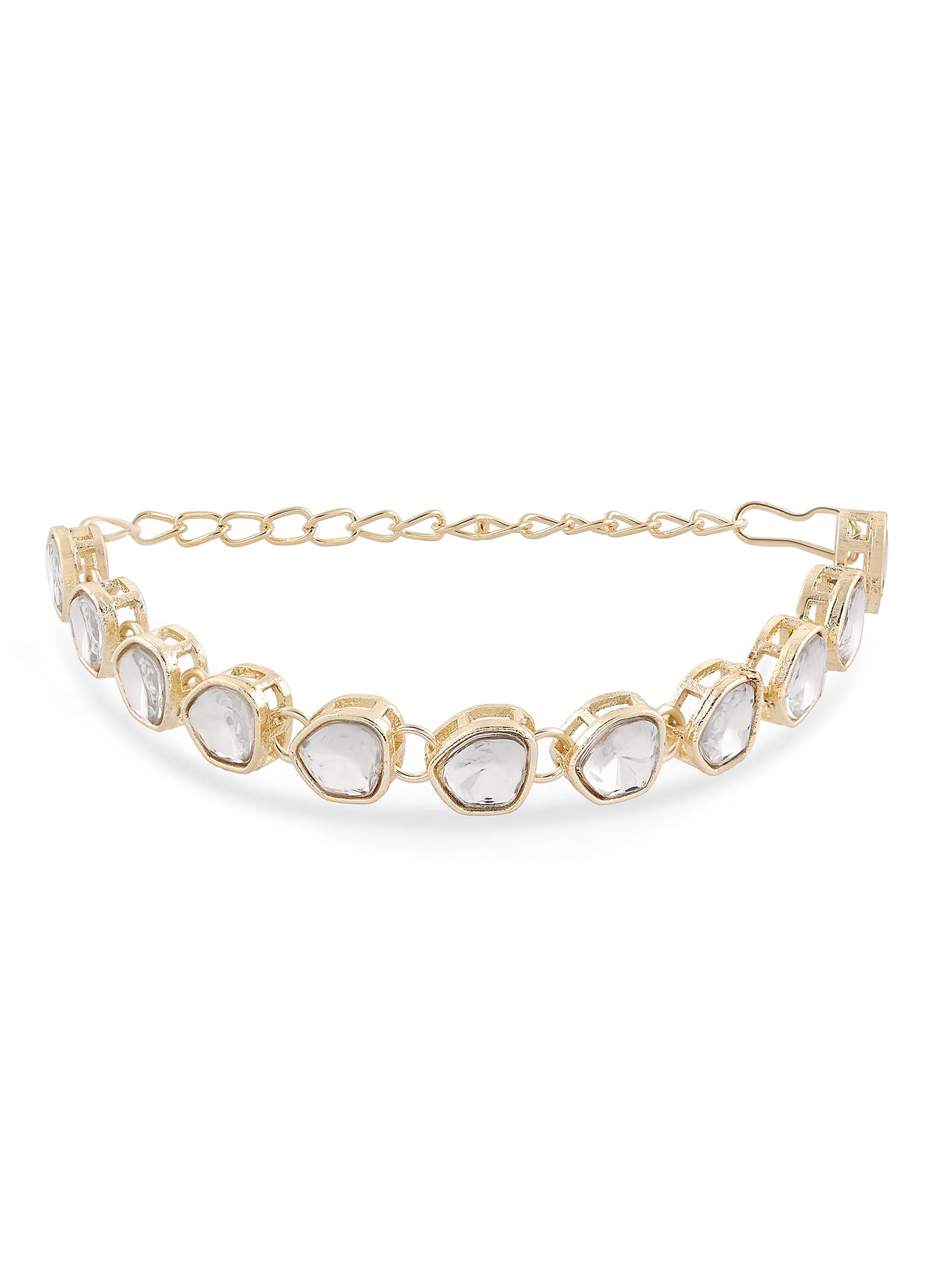 ZAVERI PEARLS Gold Tone Artificial Stones Ethnic Bracelet For Women-ZPFK16597 (B0CKTLQ5QJ) Amazon Price History, Amazon Price Tracker