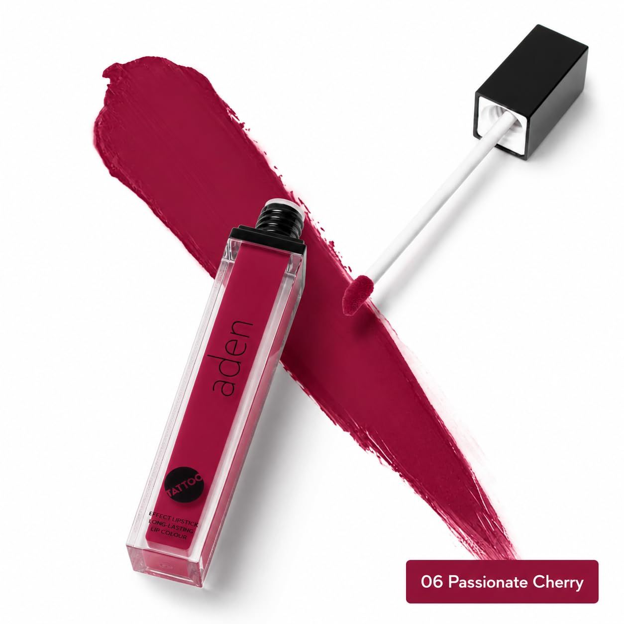 Lippenstift Tattoo - Hochpigmentiert mit MATTE FINISH 7ML - Made In Italy (06 Passionate Cherry)