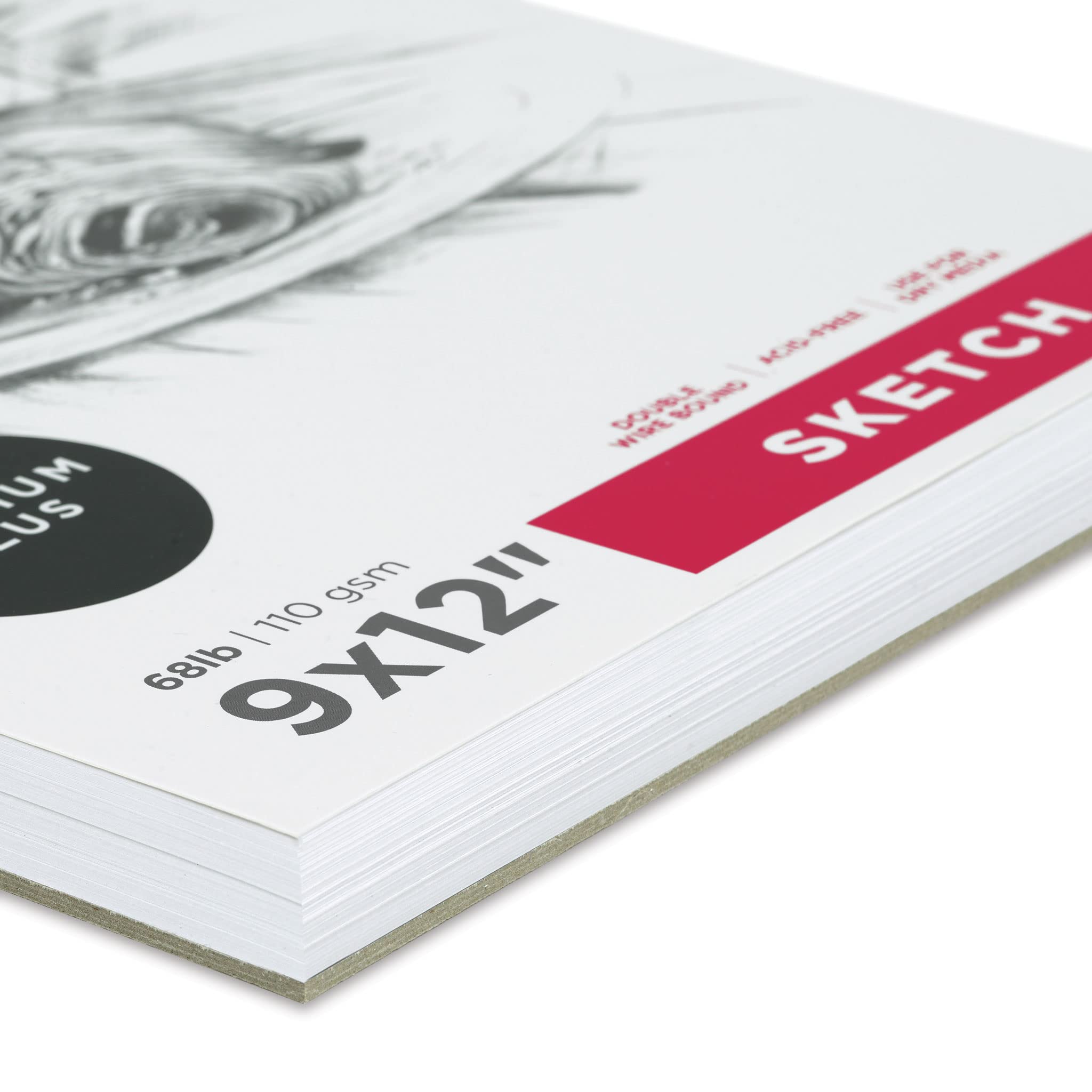 artPOP! Sketch Pads, 2-Pack, 9" x 12", 100 Sheets Each, 68 lb (110 GSM), Acid Free Paper for Dry Media, Top Wirebound Sketchpad for Drawing with Ink, Colored Pencil, Graphite, Charcoal, Pastels - Image 3
