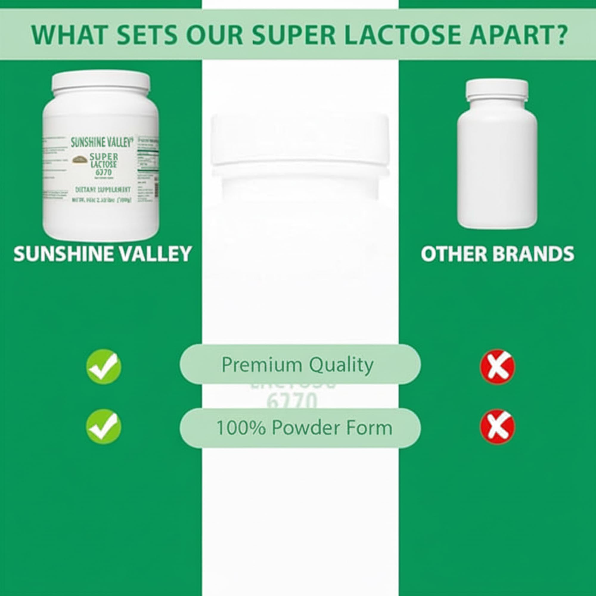 Sunshine Valley® Super Lactose Powder Sugar—Natural Food Stabilizer—Lactose Homebrew in Beer Making—Low Carb Sugar Replacement—Healthy Sweeteners Cooking/Baking, Sugar Powder Filler 35 Ounce