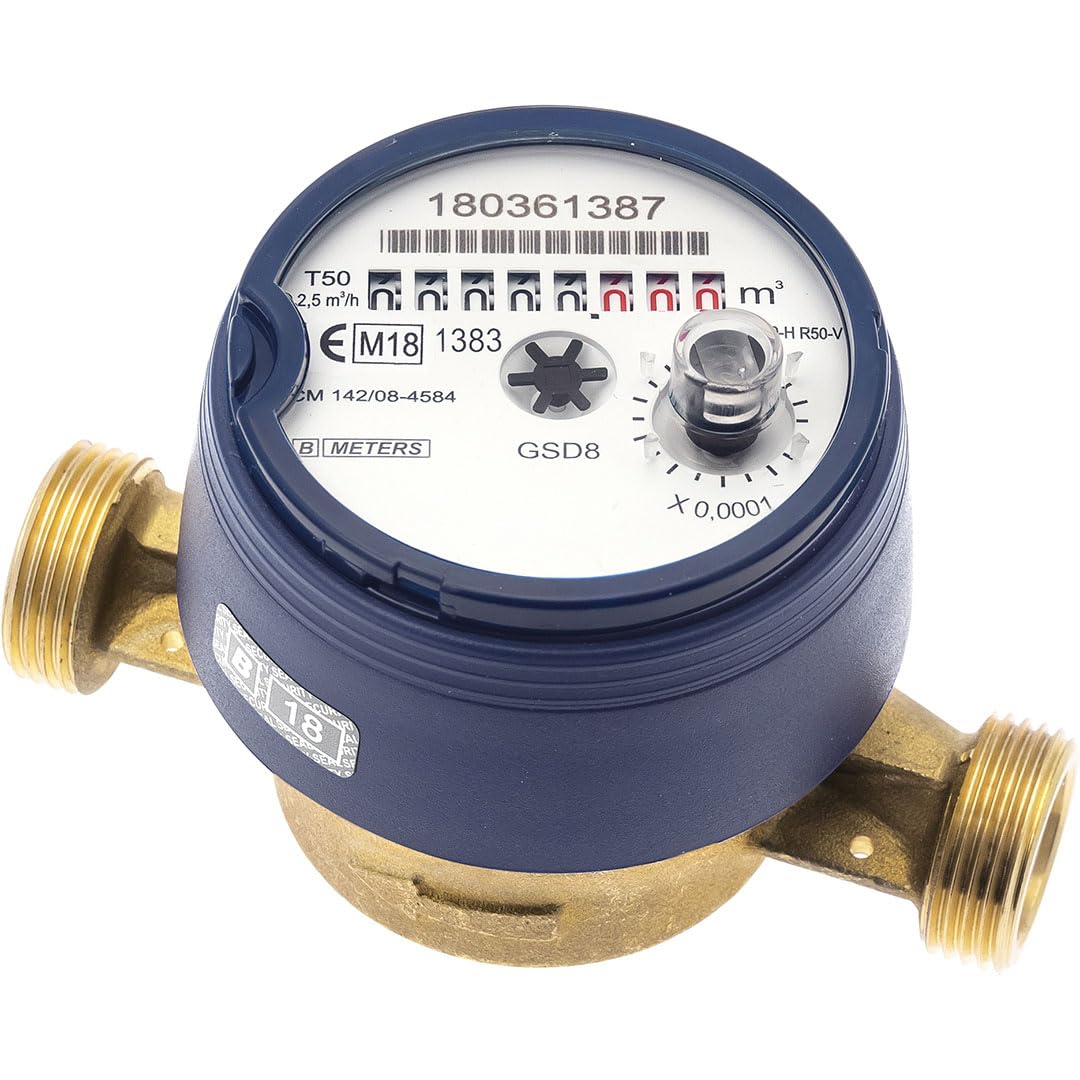 Sferaco - Compteur d'eau divisionnaire - Compteur divisionnaire eau froide pré-équipé télérelevage - Écartement 130 mm - 1" (26/34) -