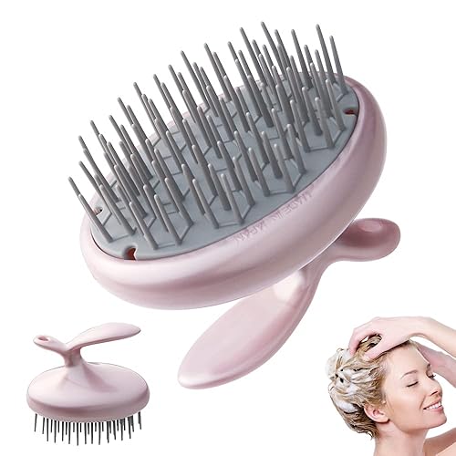 Terra Distribution Cepillo de champú para el cuero cabelludo fabricado en Japón Cepillo de champú de diseño único para un cepillado suave de cabello