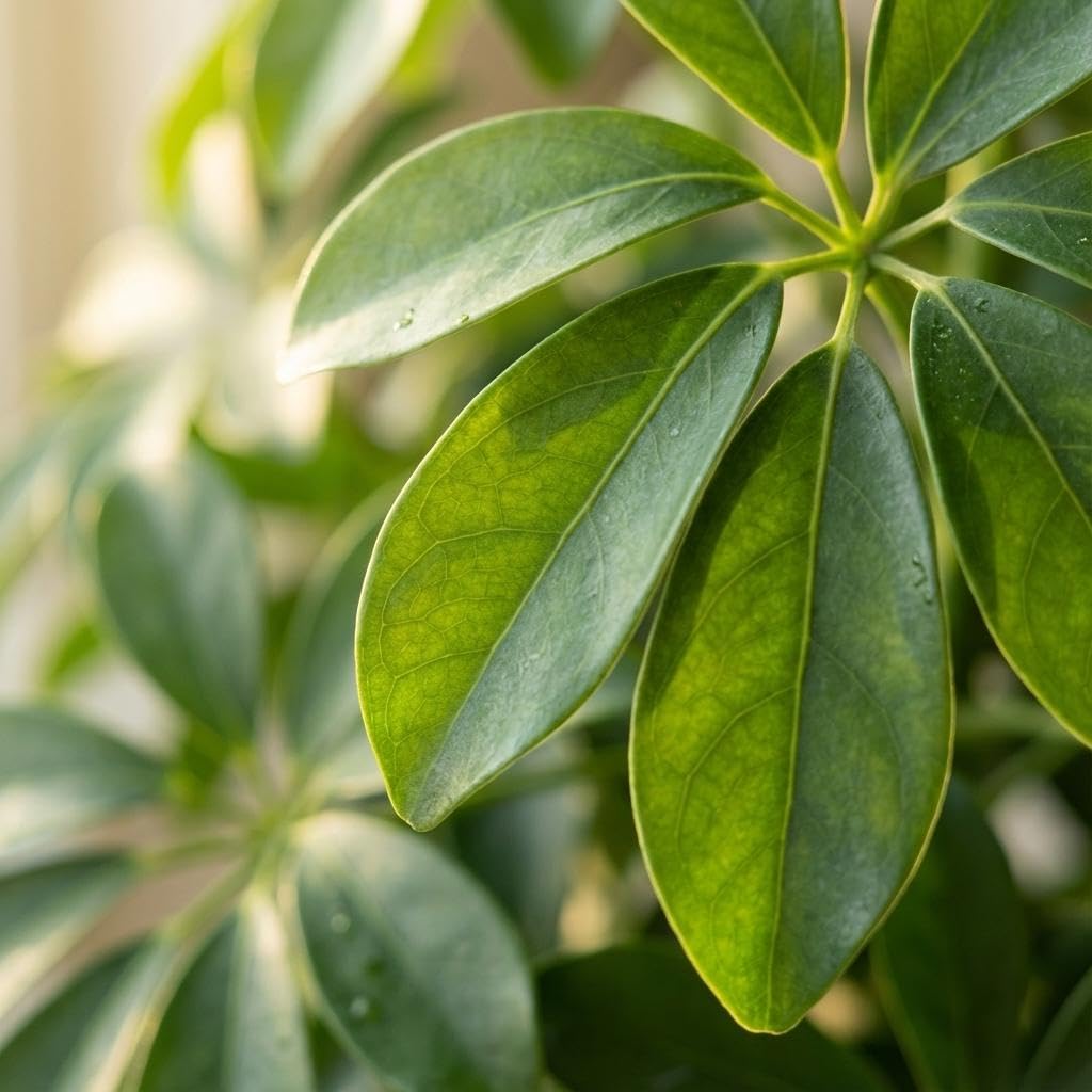 Schefflera Arab Nora mit Korb Sofia natur - 70-80cm - Ø21cm - Zimmerpflanze - Immergrün