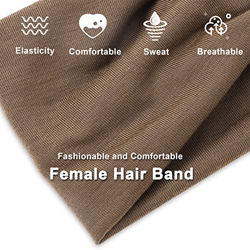 Dacitiery 6 Pack Headbands for Women,Wide Soft Ladies Headband Boho, Print Leopard Bandanas Fashion Knotted Head Bands for Adult Women Hair Accessories - Image 4