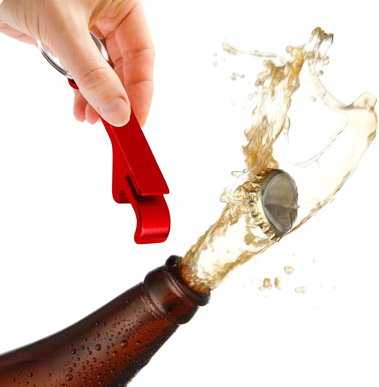 激安セール 栓抜き ボトルオープナーキーチェーン ビールボトルオープナー キーチェーンメタルビール飲料缶オープナーキーチェーンアルミニウムボトルオープナー 小型実用フラットボトルオープナー Cutting Edgeperformance Com