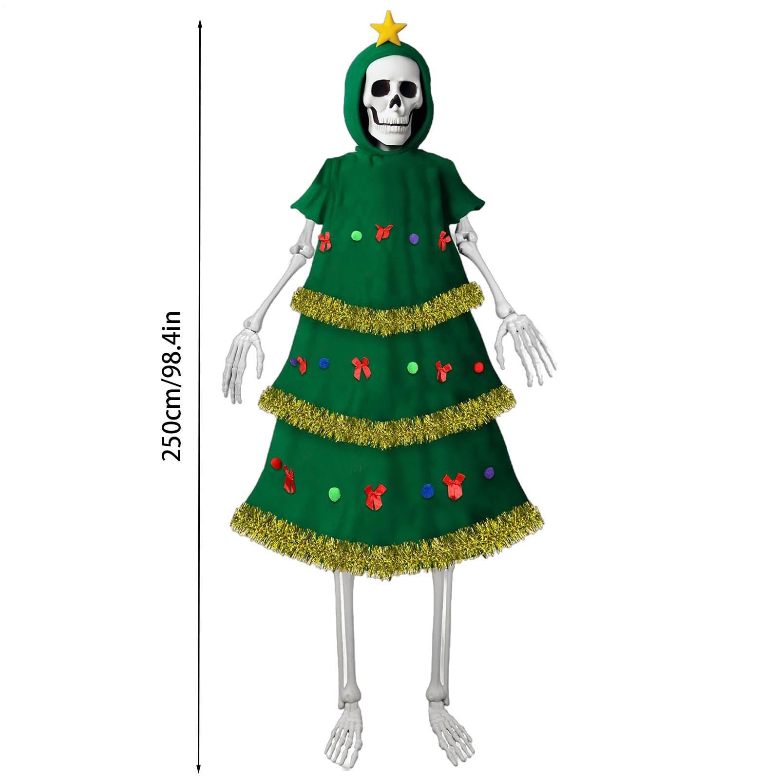 Costume da scheletro per albero di Natale - Decorazione per esterni da 8 pi