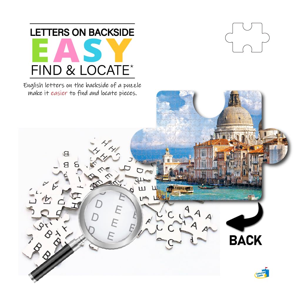 Universal Castle 1000 Pieces Jigsaw Puzzles for Adults Landscape Panorama Italy Sense Photo Classic Impossible Puzzle (Basilica - Image 3