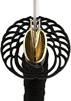 Vista 2 de Snake Eye Tactical Espada afilada samurái hecha a mano clásica espada pesada de arte marcial real Negro