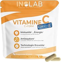 INOLAB Vitamine C Liposomale 1428 mg - Forme Liposomale brevetée de qualité supérieure PureWay-C™- Biodisponibilité maximale