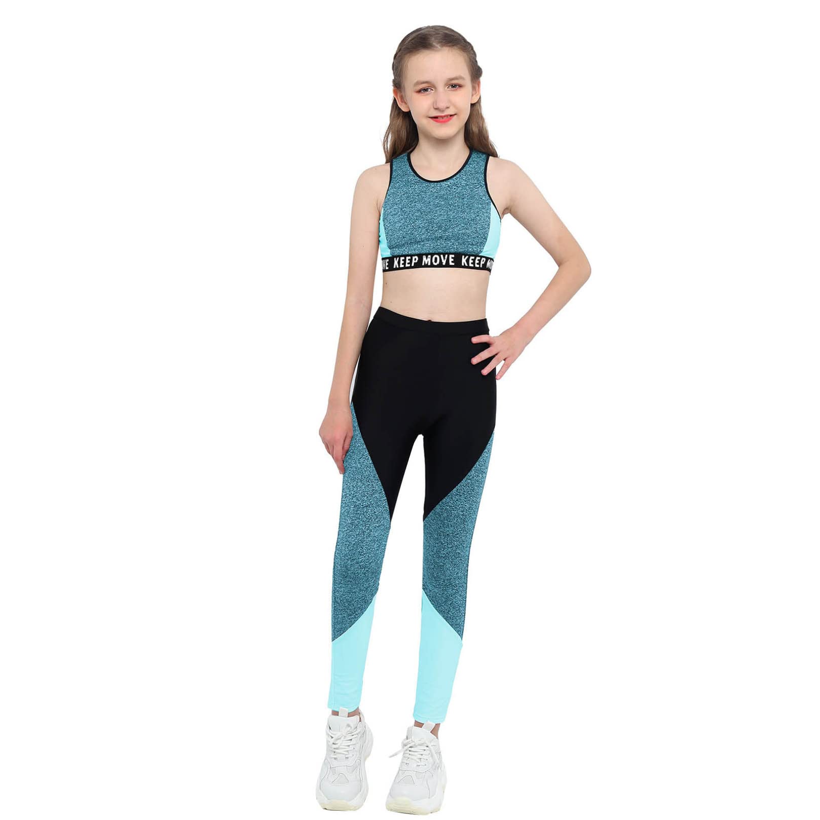 Ranrann Crop Top Danse Hip Hop Jazz Fille 5-14 Ans - Débardeur Gymnastique Moderne
