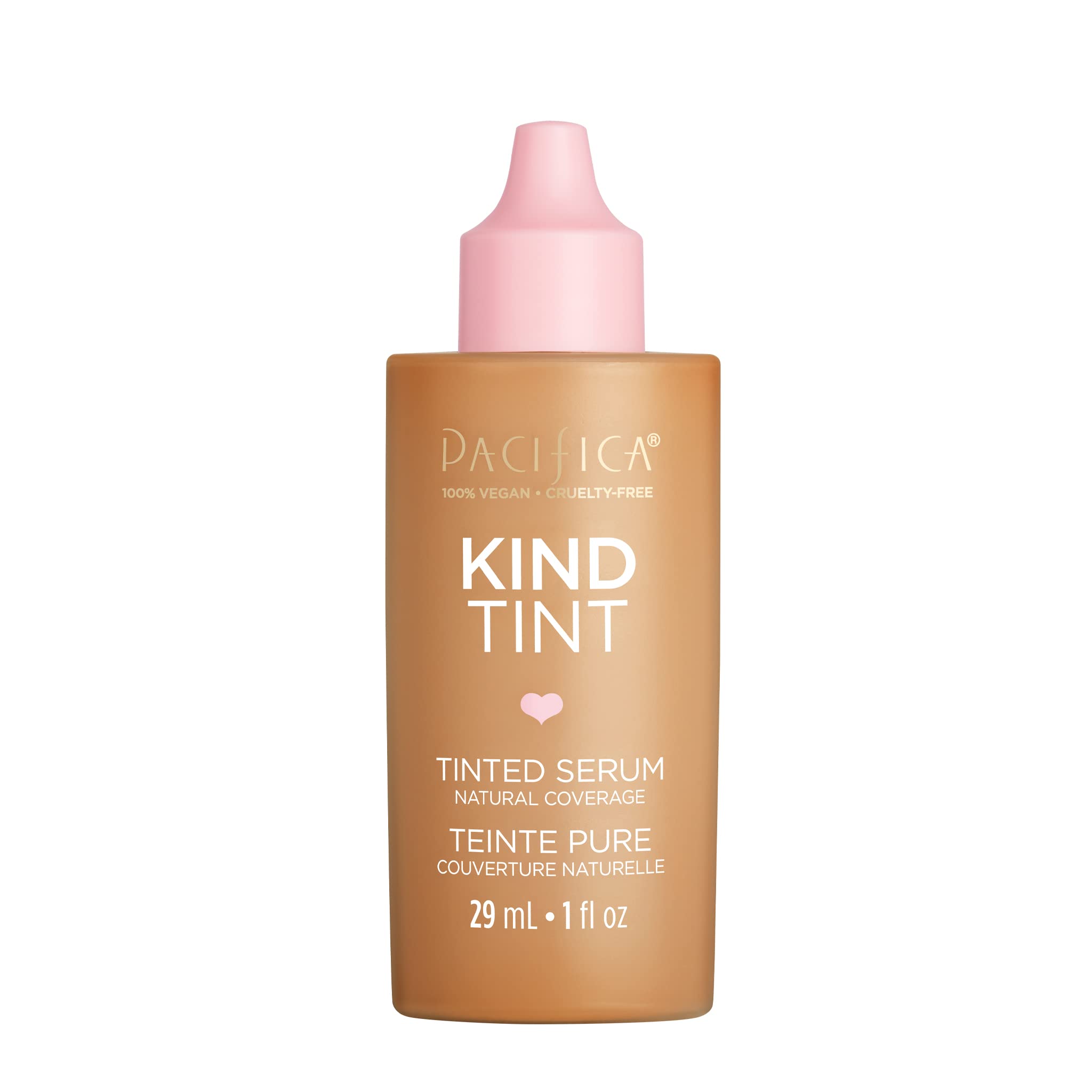 Pacifica Tinted Moisturizer Kind Tint Serum Lightweight Hydrating Foundation with Vegan Collagen Hyaluronic Acid for Dewy Glow Buildable