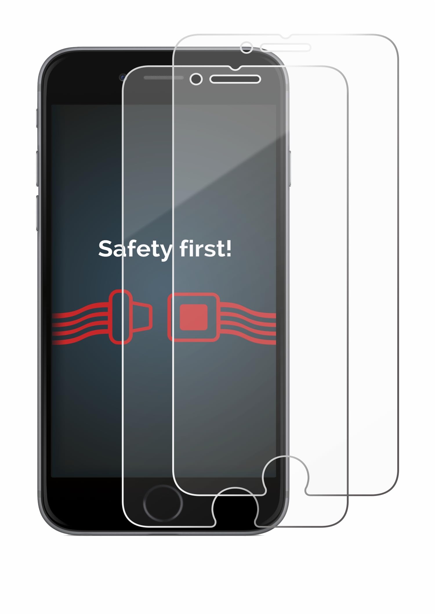 Pellicola salvaschermo in vetro temperato per la privacy di iPhone 7