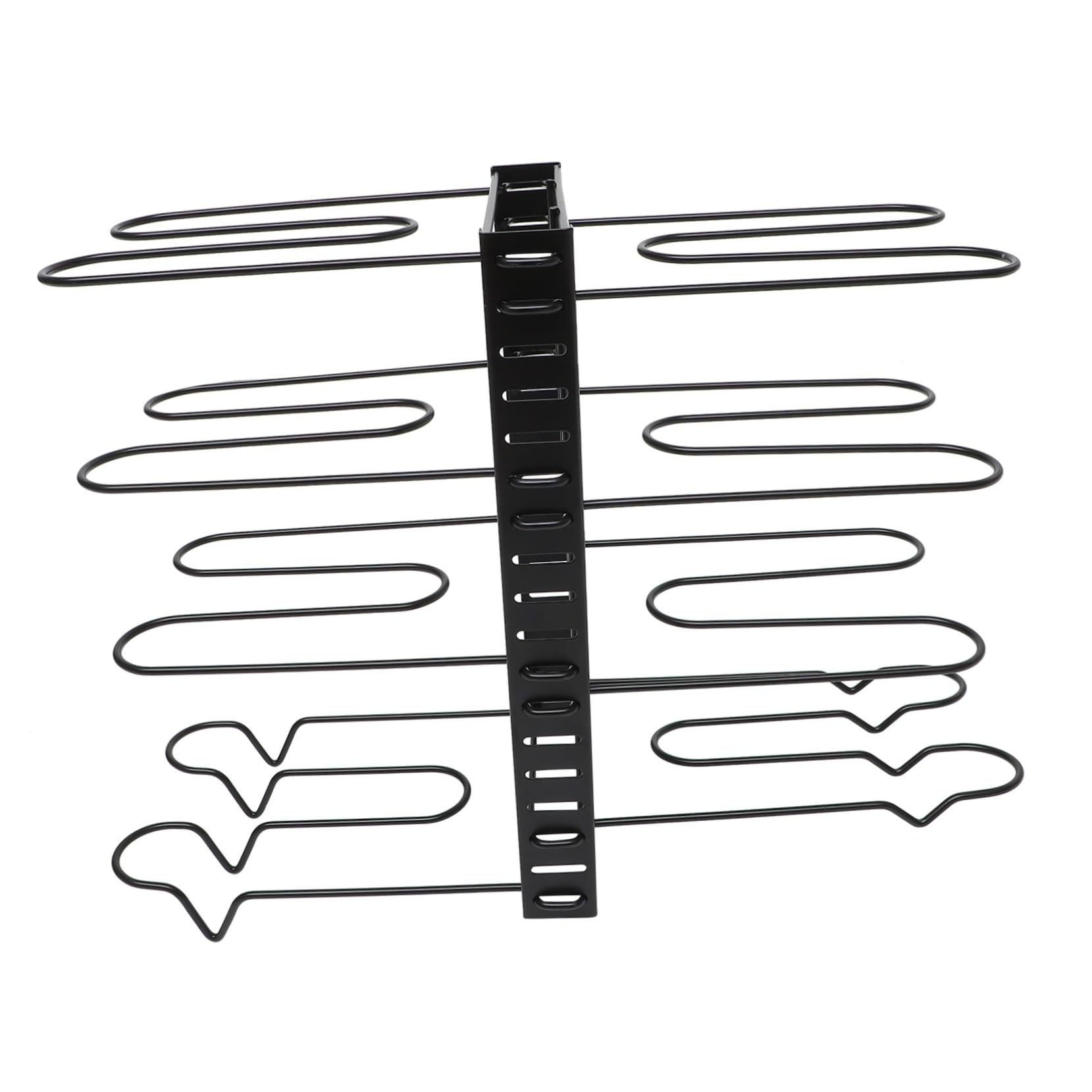 TOPBATHY Topfdeckelhalter 1 Satz 8-lagig Eisen Schwarz für Küche