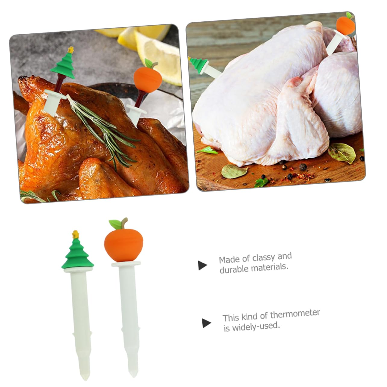 NAMOARLY Stainless Steel Thermometer Pop-Out Thermometer Oil Temperature Measuring Gauge Kitchen Oven Safe