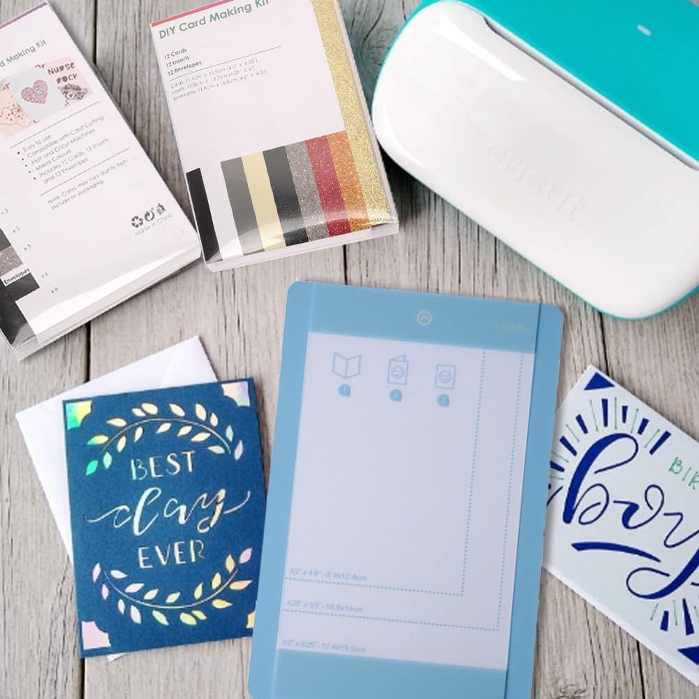 Insert Cards für Cricut Joy – 12 Pack DIY Biglietti fai da te con biglietti, inserti, buste, kit fai da te per la creazione di biglietti in pochi minuti, utilizzo con Cricut Card Matte, stile 2