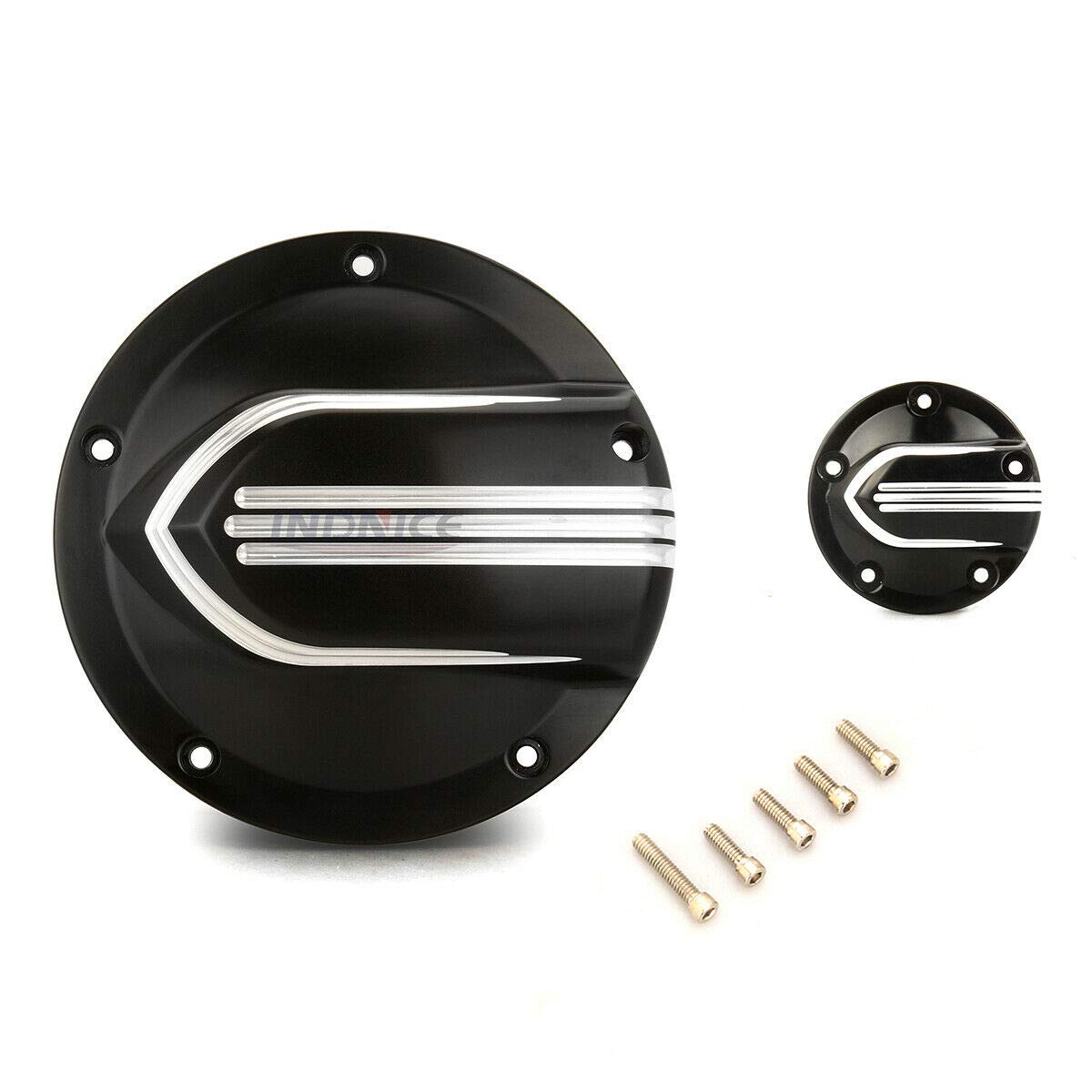 Amazon.com: INDNICE Black Defiance derby cover For harley Dyna 