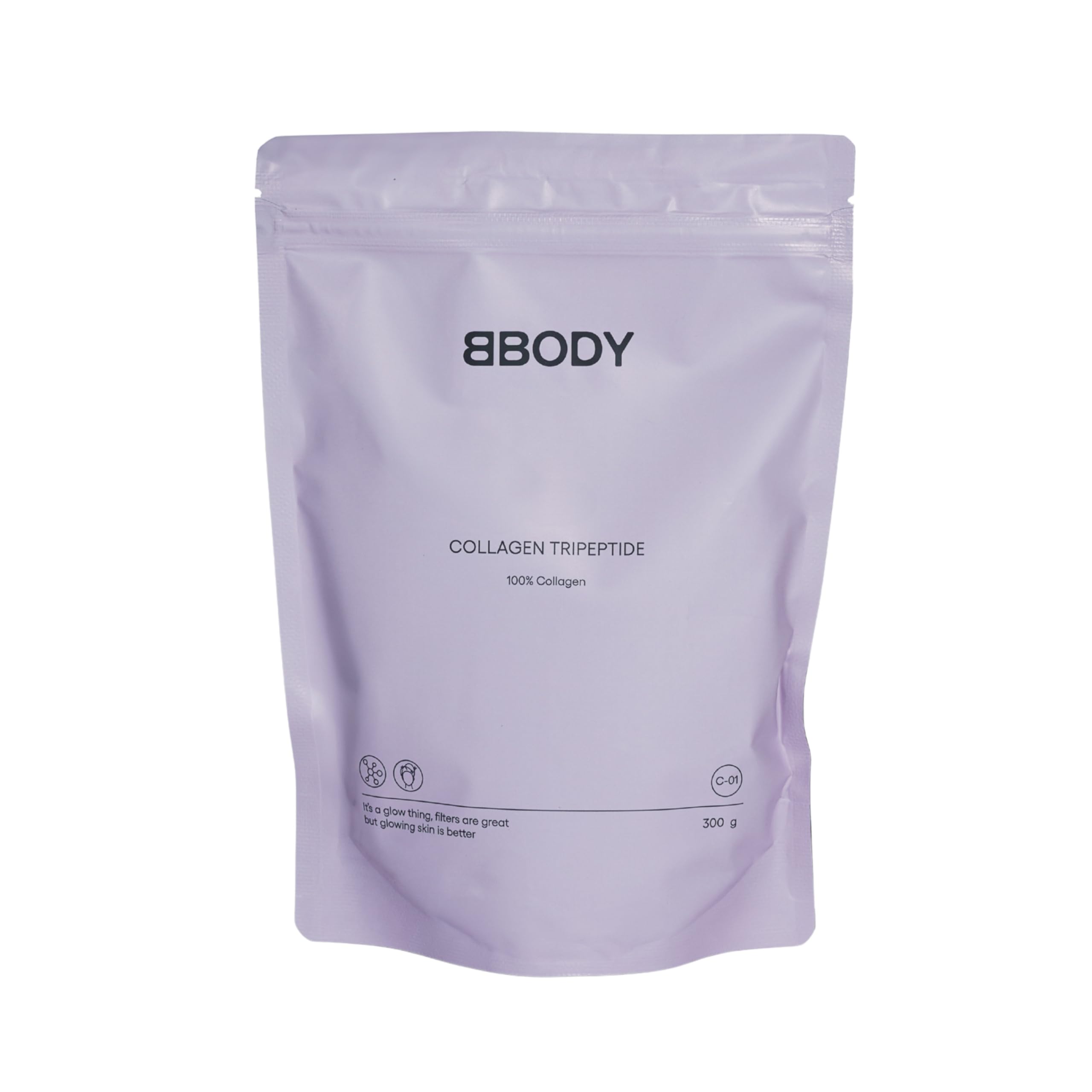 Tripeptid Kollagen Pulver 300 g - 100% reines, bioaktives Marine Collagen Hydrolysat Peptide aus wildem isländischem Kabeljau, perfekte Löslichkeit, 30 Tage Vorrat