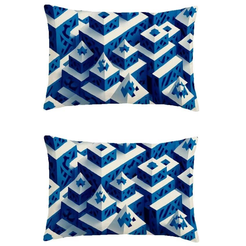 Housse coussin exterieur 50x70 taie oreiller lin imperméable