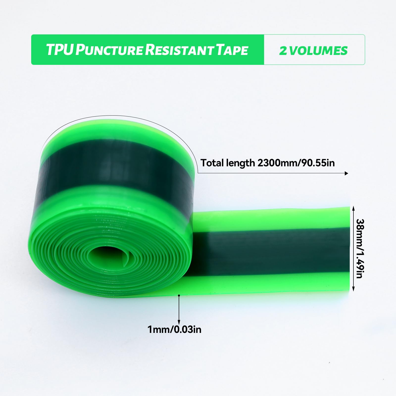 Bandes Anti-crevaison Pour Pneus VTT, Route Ou Vélo Pliable – Lot De 2 – Ultra Légères Et Résistantes (50,8 à 1031,2 Cm)