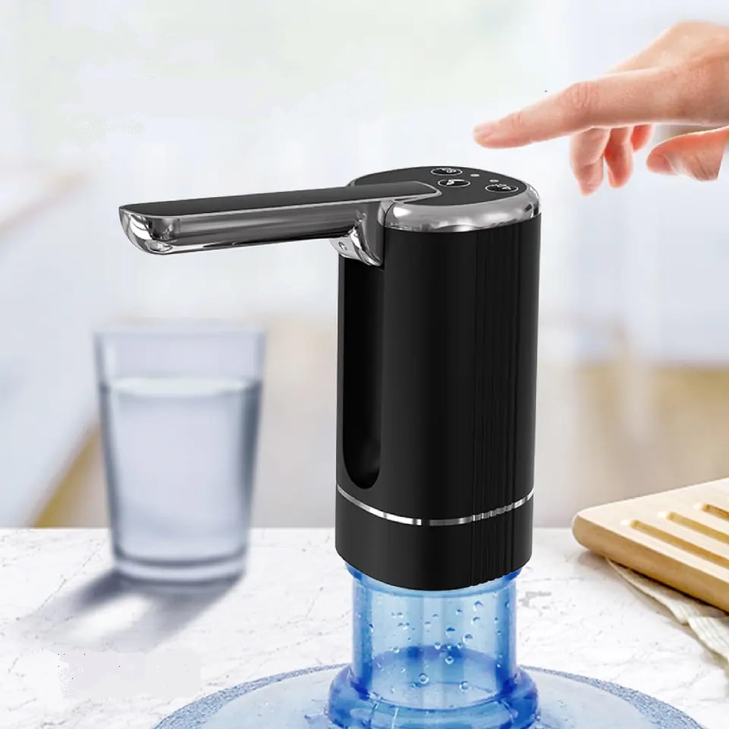 LWVAX Automatic Water Dispenser Pump for 20 Litre Water Bottle Can with Portable USB Charging Cable Rechargeable Wireless Water Can Dispenser Pump (4W, 1200mah Battery, Pack of 1) (B0CQP7CD28) Amazon Price History, Amazon Price Tracker