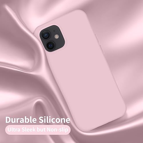 Miniatura 3 de Cordking Funda diseñada para iPhone 12, diseñada para iPhone 12 Pro, funda de silicona a prueba de golpes con forro de microfibra suave antiarañazos
