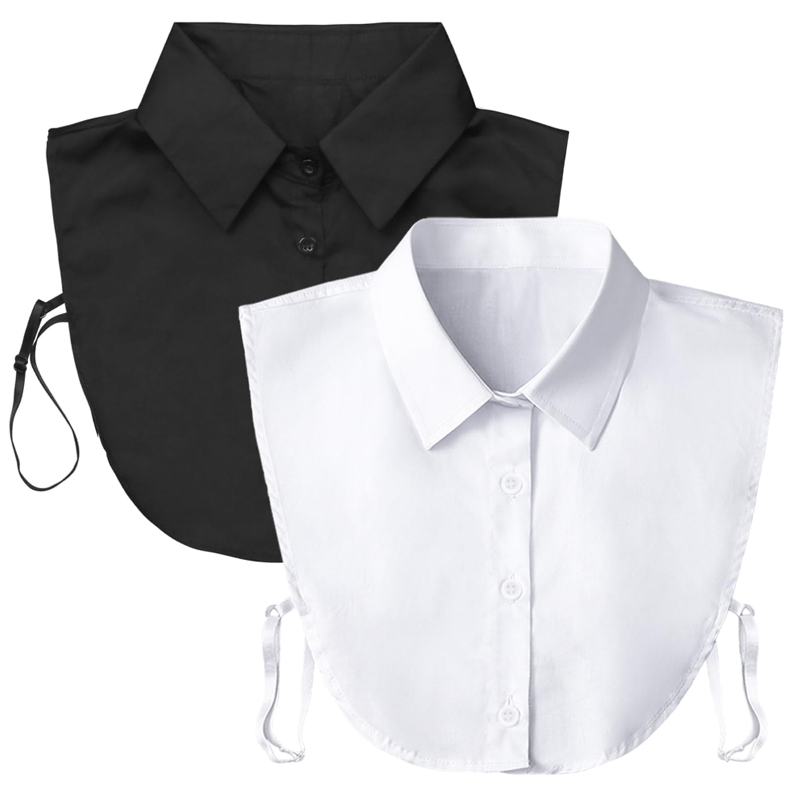 Fake Collar Detachable Dickey Collar Blouse Half Shirts Peter Pan Faux False Collar for Women & Girls Favors