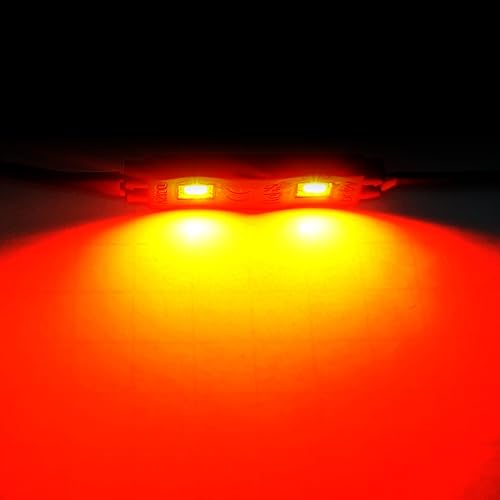 Miniatura 4 de POD SMD 2 LED 5730 Módulo gran angular impermeable 12V borde tira de gabinete/iluminación automotriz (paquete de 4) (rojo)