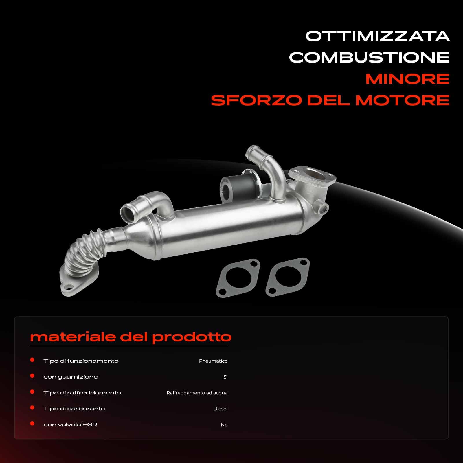 Frankberg Ricircolo dei gas di scarico del radiatore della valvola EGR | 070131512F; Compatibile con: Autobus T.r.a.n.s.p.o.r.t.e.r V 7EB 7EC 7EF 7EG 7EJ 7HB 7HF 7HJ