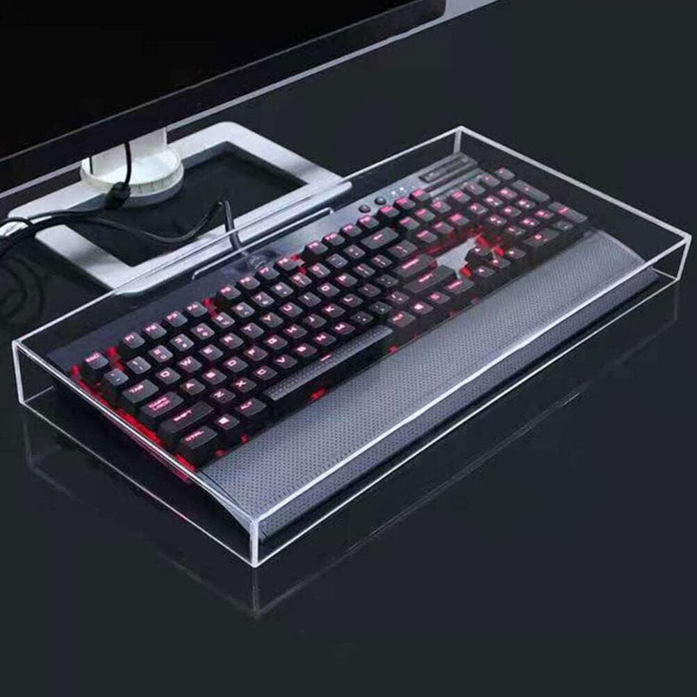 GANAZONO Computer Keyboard Dust Cover Acrylic Keyboard for Desk Waterproof Keyboard Case