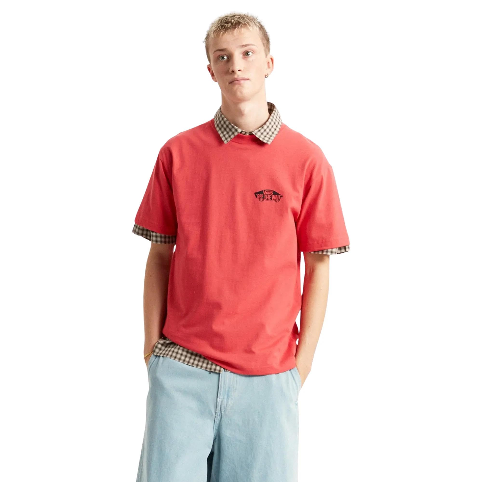 Vans Double Standard SS Tee, Crimson Haze, S