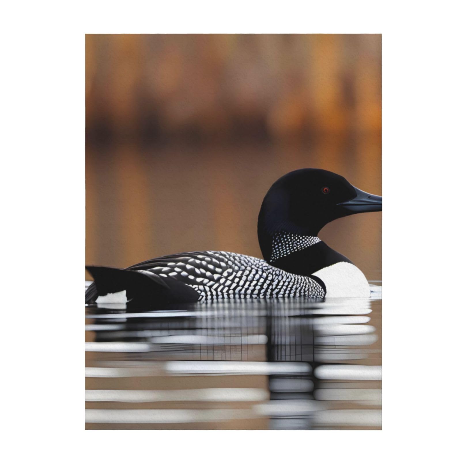 Couverture loon birds plaid lit et canapé tissu léger chaud imprimé animalier