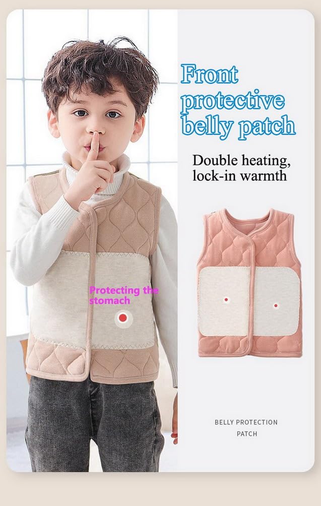 Baby Toddler Vest Giacca Senza Maniche Giacca Calda Gilet in Cotone, Unisex Infant Toddler Gilet Imbottito Colore Puro Gilet Ultra Leggero per l'autunno e l'inverno