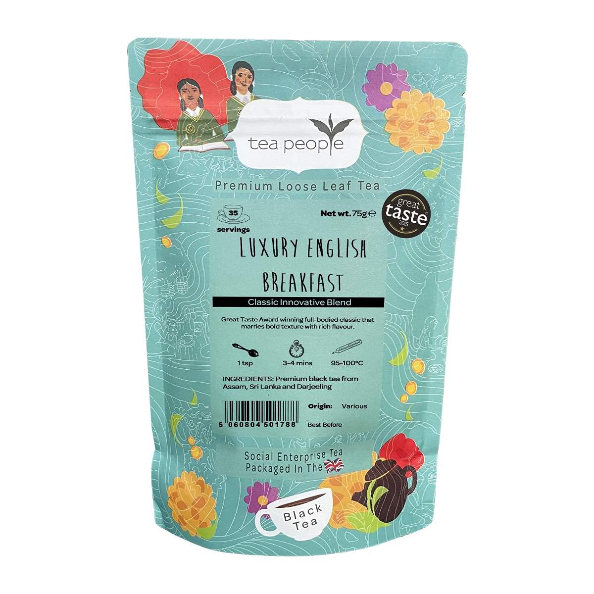 Tea People Luxury English Breakfast - 75g Retail Pack