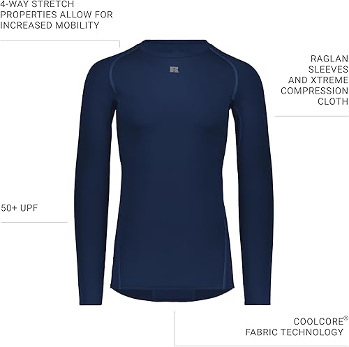 Vista 5 de Russell Athletic Camiseta de compresión de manga larga Russell Athletic para hombre