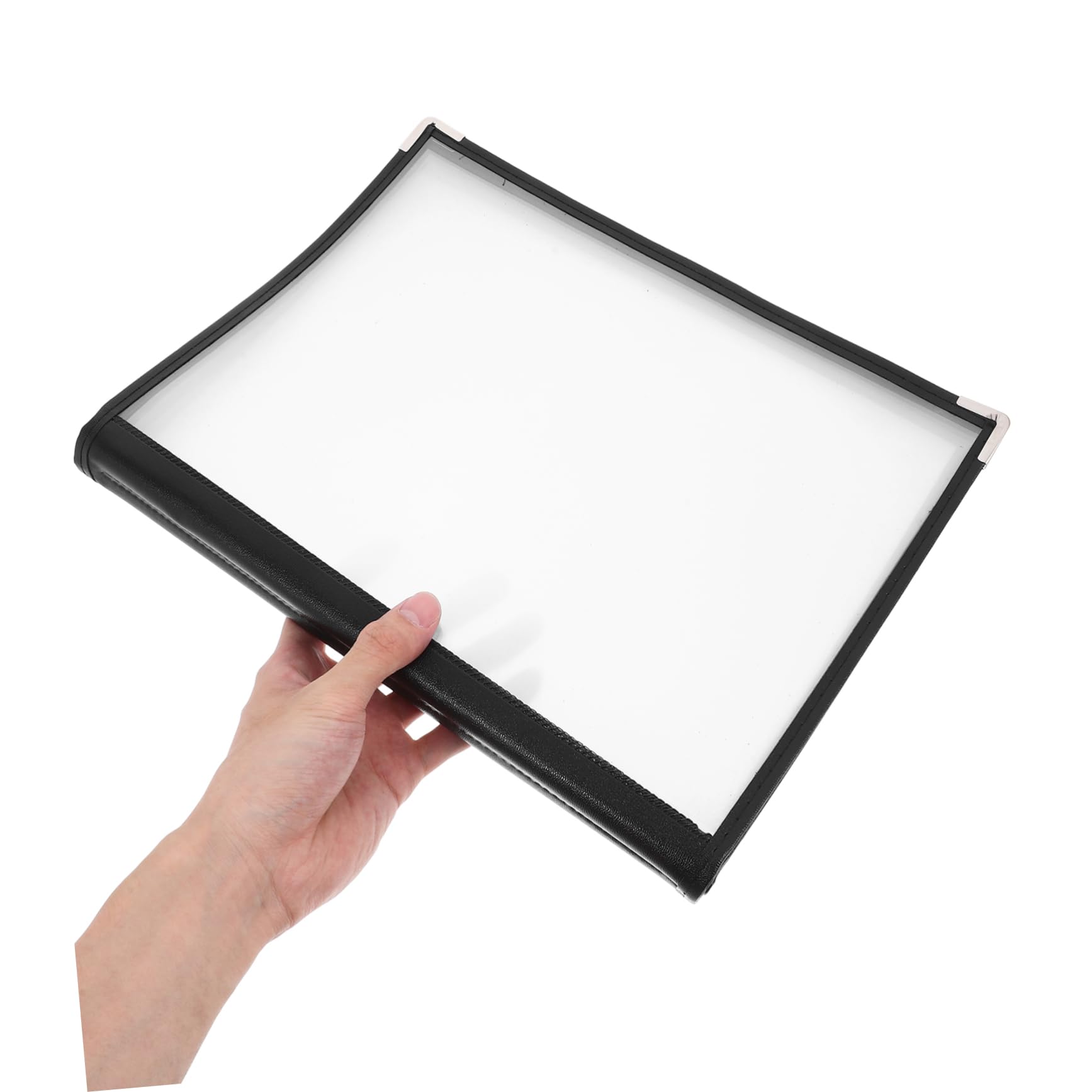 Zerodeko De Recetas Transparente De Pvc De Lados Portamenús Para Restaurantes y Cafeterías Suministros Para Restaurantes Cubiertas Transparentes Para Menús