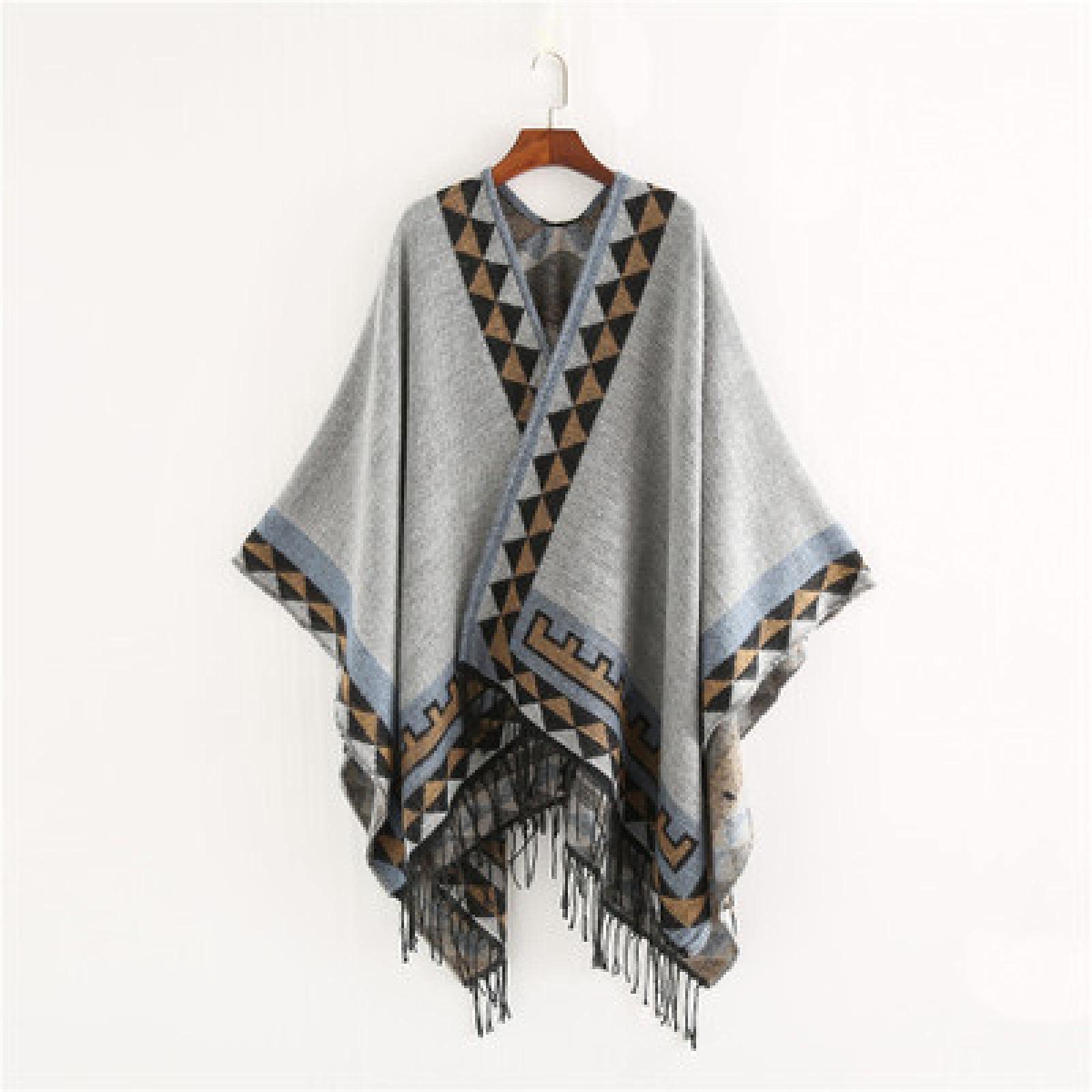 Sciarpa Donna Scialle Cappello Invernale Scarf Poncho di Lusso da Donna Inverno Pashmina Scialle Sciarpa Avvolgere Una Coperta Spessa Stola